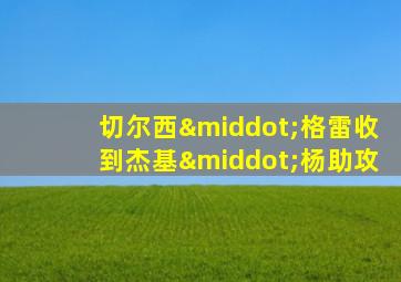 切尔西·格雷收到杰基·杨助攻
