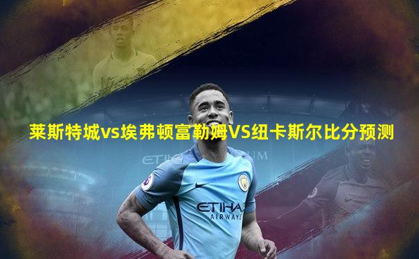 莱斯特城vs埃弗顿富勒姆VS纽卡斯尔比分预测